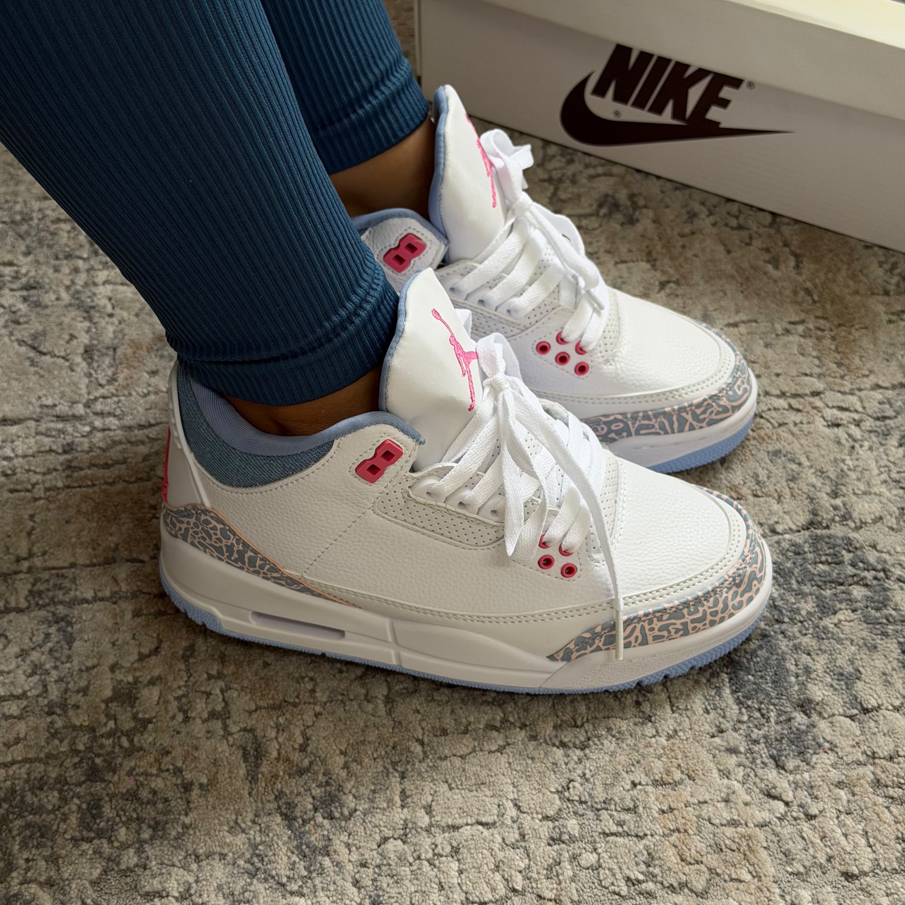 Air Jordan 3 White and Cobalt Bliss