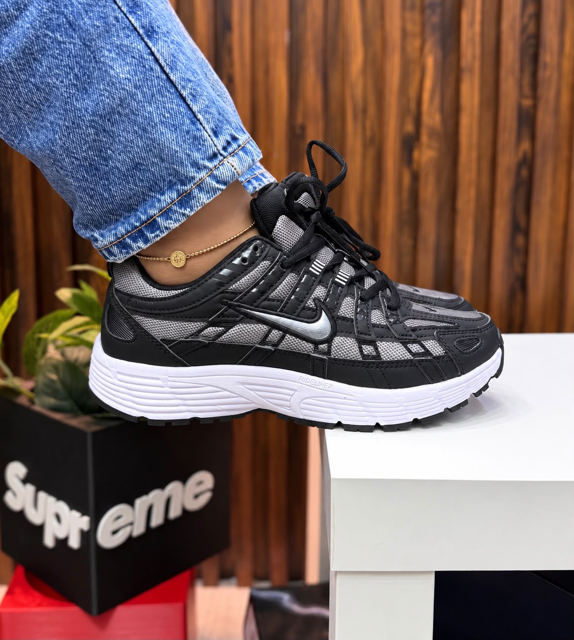 Nike P-6000 Black White Grey